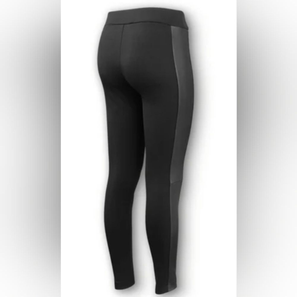Harley Davidson Leggings Strech- Leather trim S - Picture 2 of 6